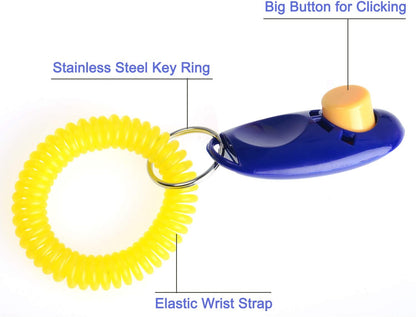 7-Pack Training Clickers with Wrist Straps