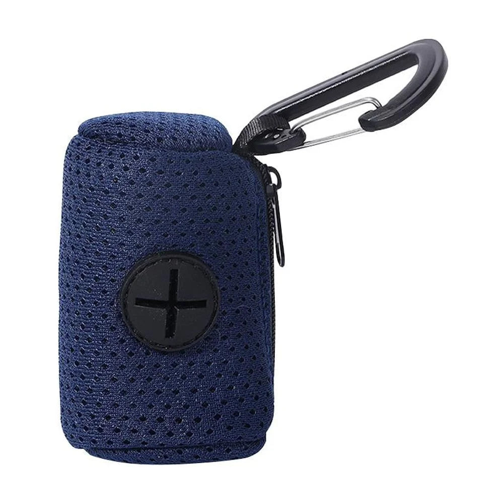 Compact Mesh Waste Bag Holder for Dog Walks