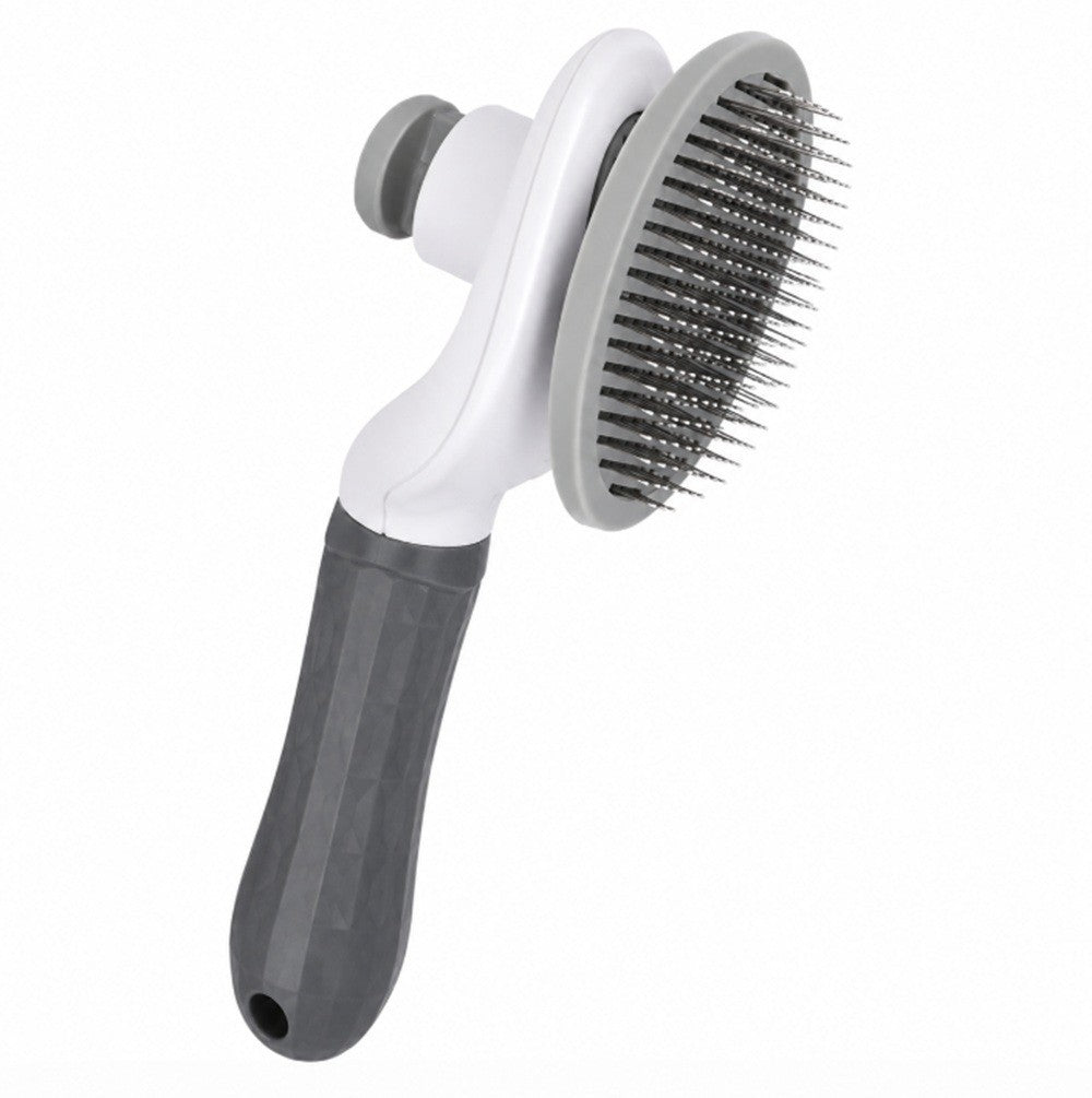 Self-Cleaning Slicker Brush for Dogs and Cats | Easy Hair Release