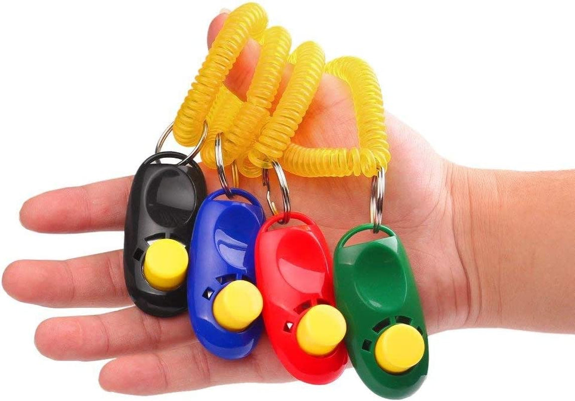 7-Pack Training Clickers with Wrist Straps
